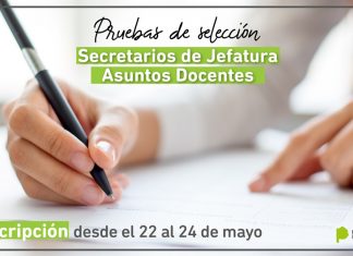 Secretaría de Asuntos Docentes: abre la inscripción de pruebas