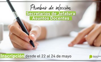 Secretaría de Asuntos Docentes: abre la inscripción de pruebas