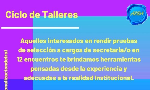 “Ciclo de Talleres 2020”