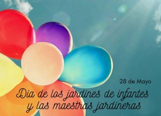 Día de los jardines de infantes y las maestras jardineras.