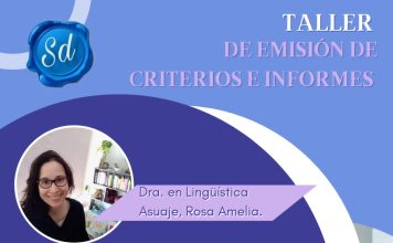 Taller sobre escritura de emisiones de criterio e informes institucionales