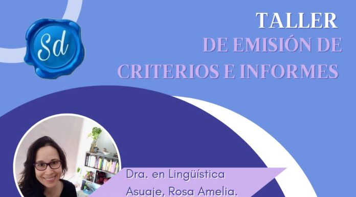 Taller sobre escritura de emisiones de criterio e informes institucionales