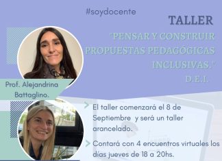 Taller: Pensar y construir propuestas pedagógicas inclusivas